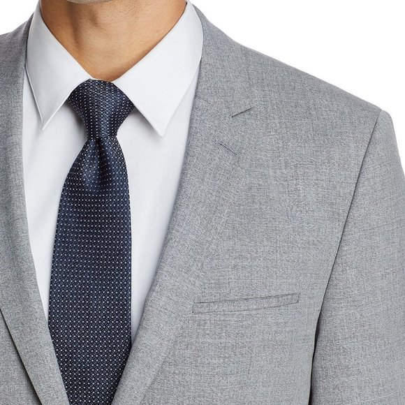 Hugo Boss Mens 'Arti' Open Gray Sharkskin Extra-Slim Fit Sport Coat Blazer 44R - Picture 4 of 4